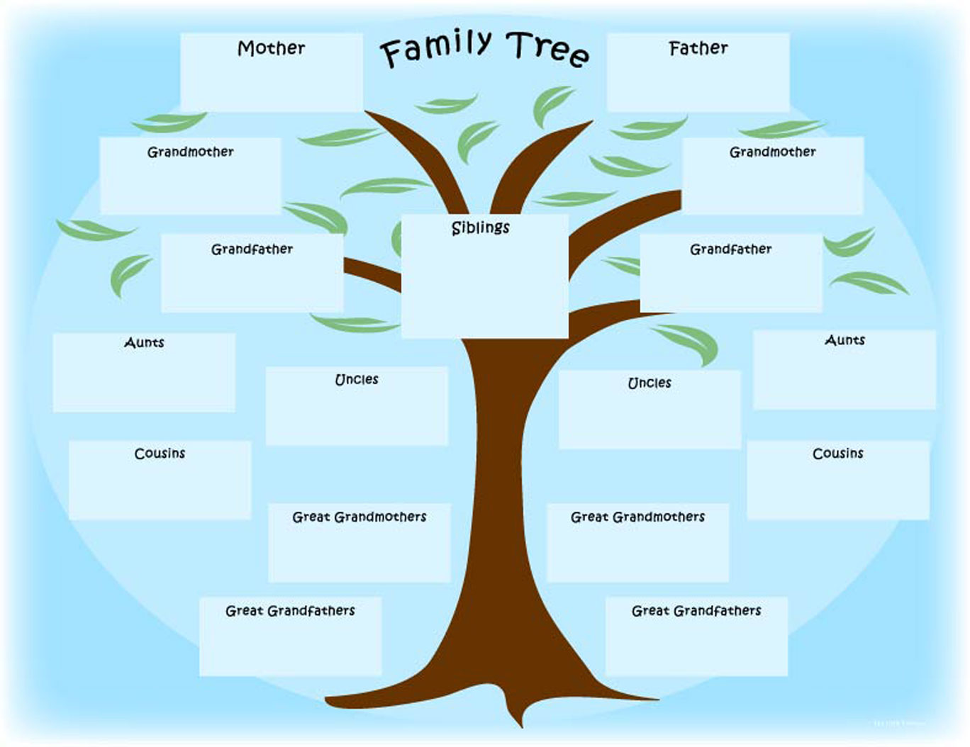 free printable family tree template